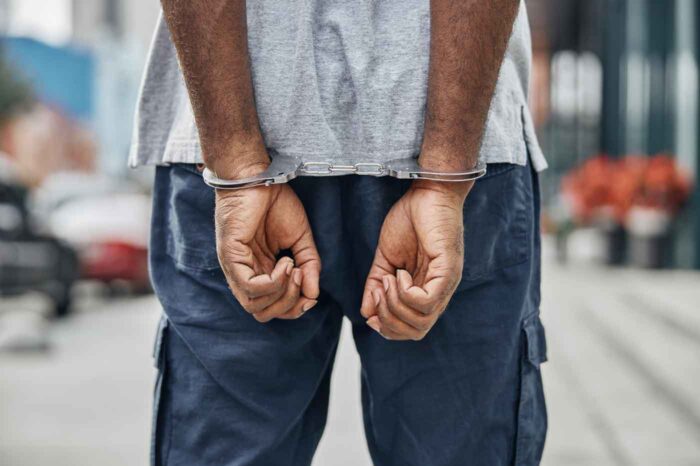 man in handcuffs